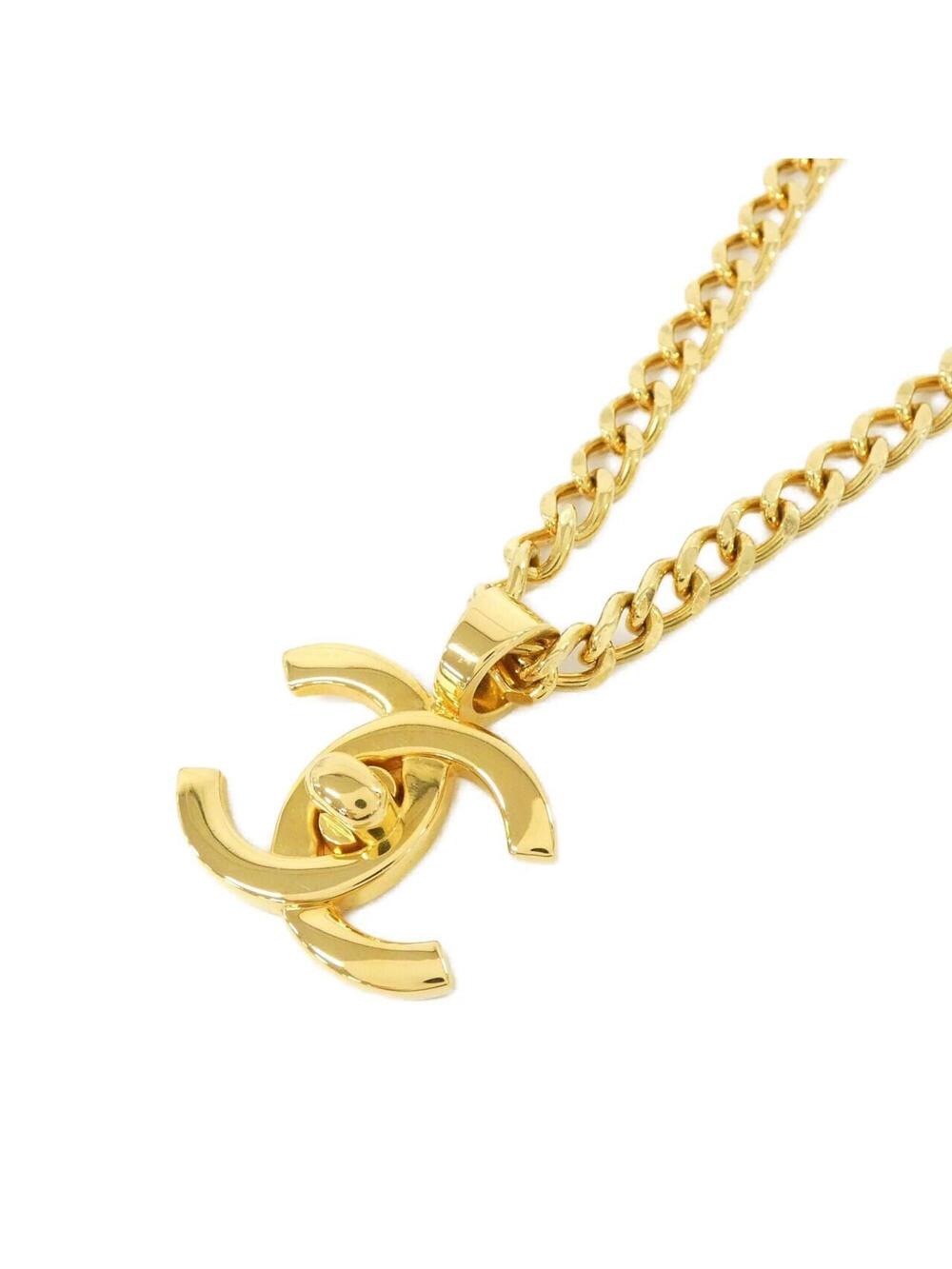 Chanel Pendant Necklace Gold #324049C23B